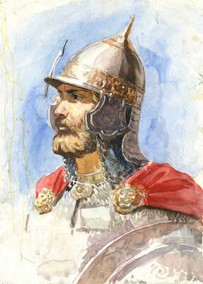 Неизвестный художник. Портрет русского витязя